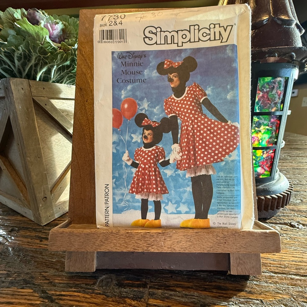 Simplicity 7730 Disney Minnie Mouse Halloween Costume Child Or Adult Vintage - Picture 2 of 10
